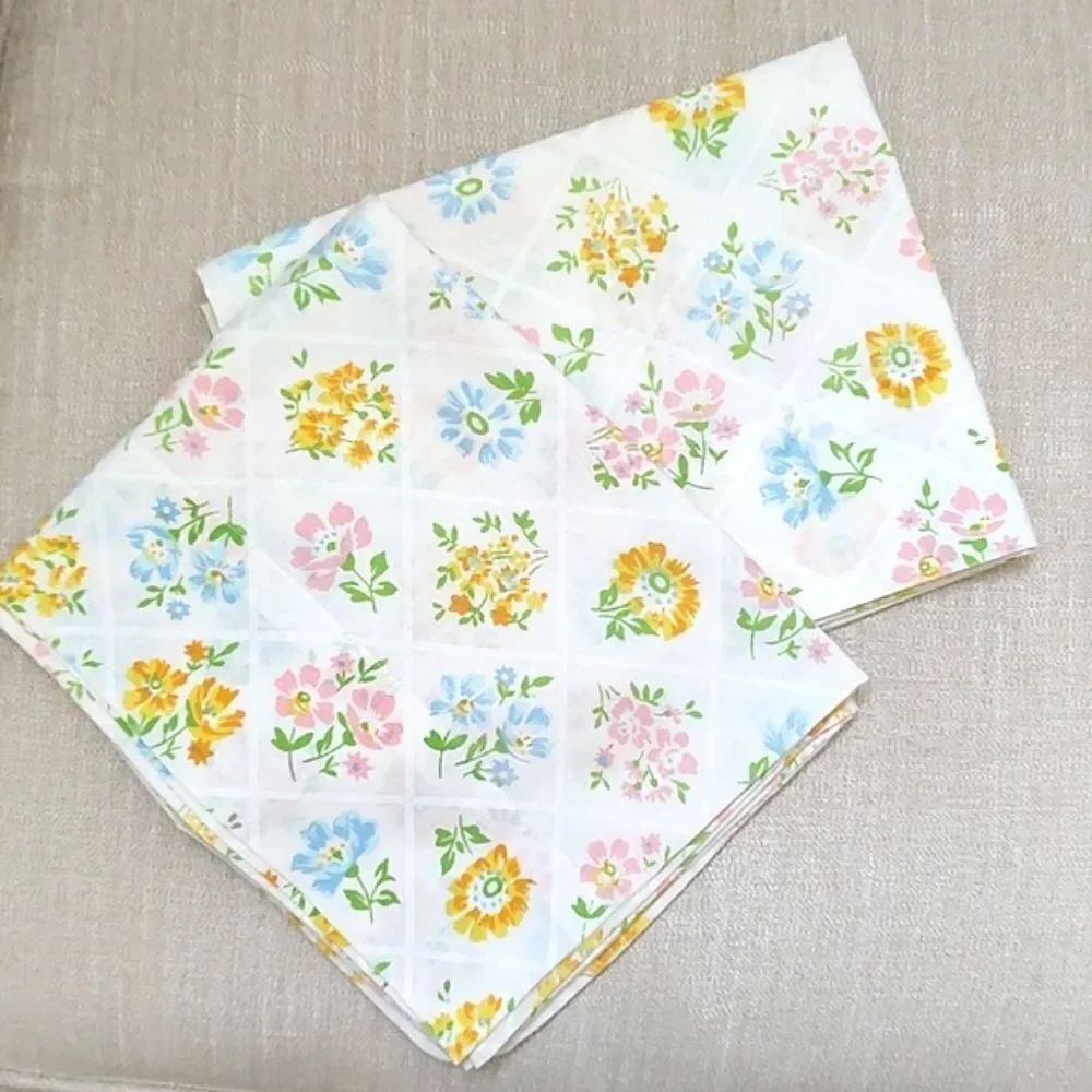 Vintage Grants Fashion for the Home Floral Trellis Muslin Pillowcases Set of 2